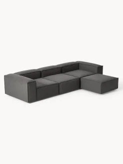 Sofá rinconera modular con reposapiés izquierdo/derecho Lennon (4 plazas)