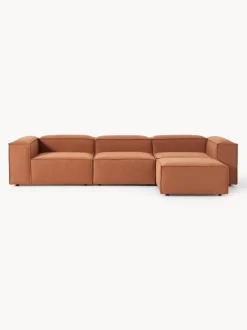 Sofá rinconera modular con reposapiés izquierdo/derecho Lennon (4 plazas)