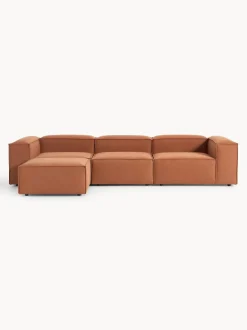 Sofá rinconera modular con reposapiés izquierdo/derecho Lennon (4 plazas)