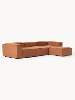 Sofá rinconera modular con reposapiés izquierdo/derecho Lennon (4 plazas)