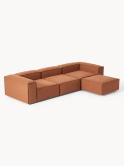 Sofá rinconera modular con reposapiés izquierdo/derecho Lennon (4 plazas)