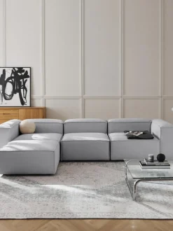 Sofá rinconera modular con reposapiés izquierdo/derecho Lennon (4 plazas)