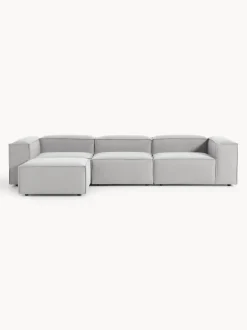 Sofá rinconera modular con reposapiés izquierdo/derecho Lennon (4 plazas)