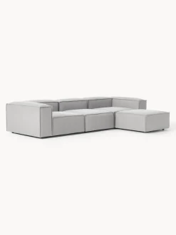 Sofá rinconera modular con reposapiés izquierdo/derecho Lennon (4 plazas)