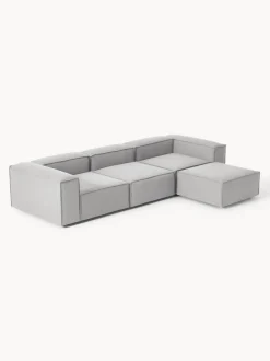Sofá rinconera modular con reposapiés izquierdo/derecho Lennon (4 plazas)