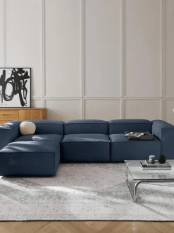 Sofá rinconera modular con reposapiés izquierdo/derecho Lennon (4 plazas)