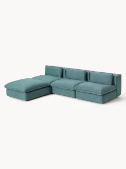Sofá rinconera modular con reposapiés izquierdo/derecho Felix