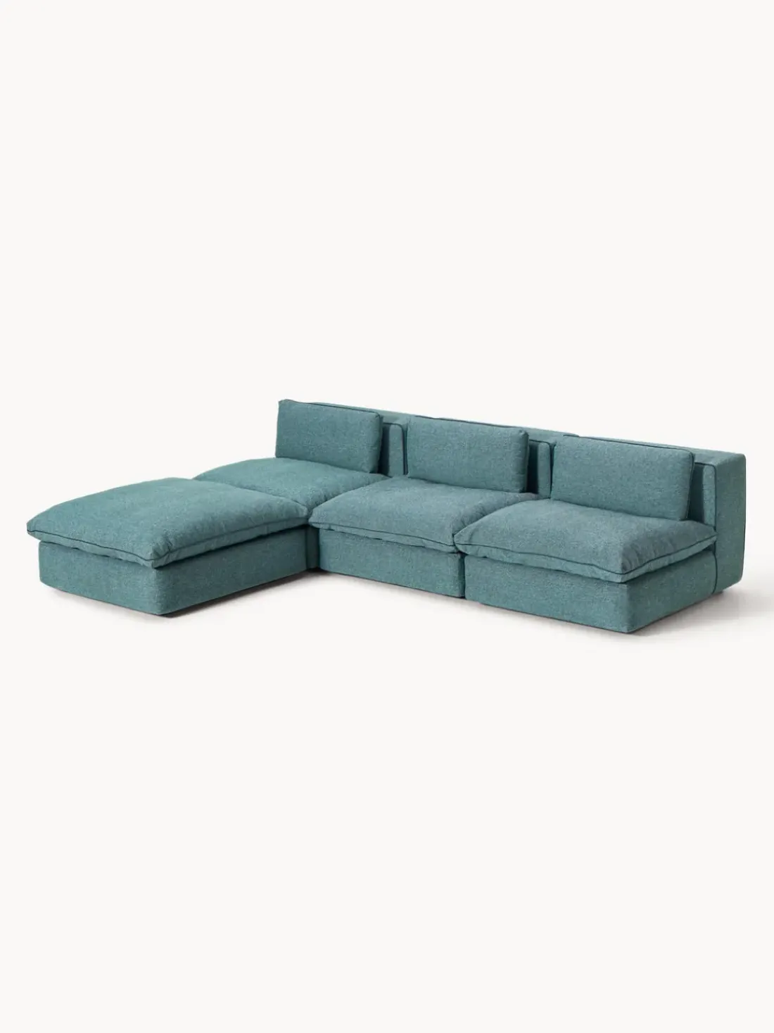 Sofá rinconera modular con reposapiés izquierdo/derecho Felix