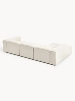 Sofá rinconera modular de mezcla de lino Lennon