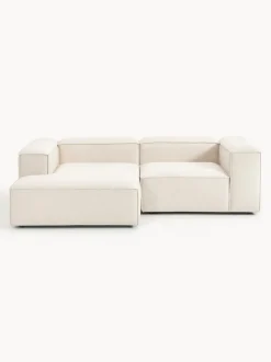 Sofá rinconera modular de mezcla de lino Lennon