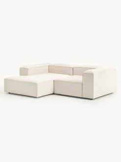 Sofá rinconera modular de mezcla de lino Lennon