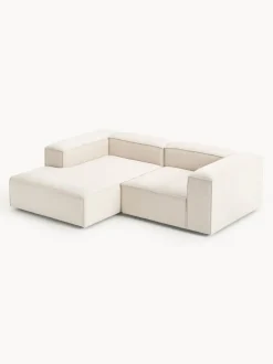 Sofá rinconera modular de mezcla de lino Lennon