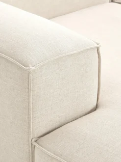 Sofá rinconera modular de mezcla de lino Lennon