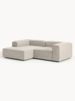 Sofá rinconera modular de mezcla de lino Lennon