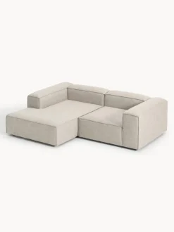 Sofá rinconera modular de mezcla de lino Lennon