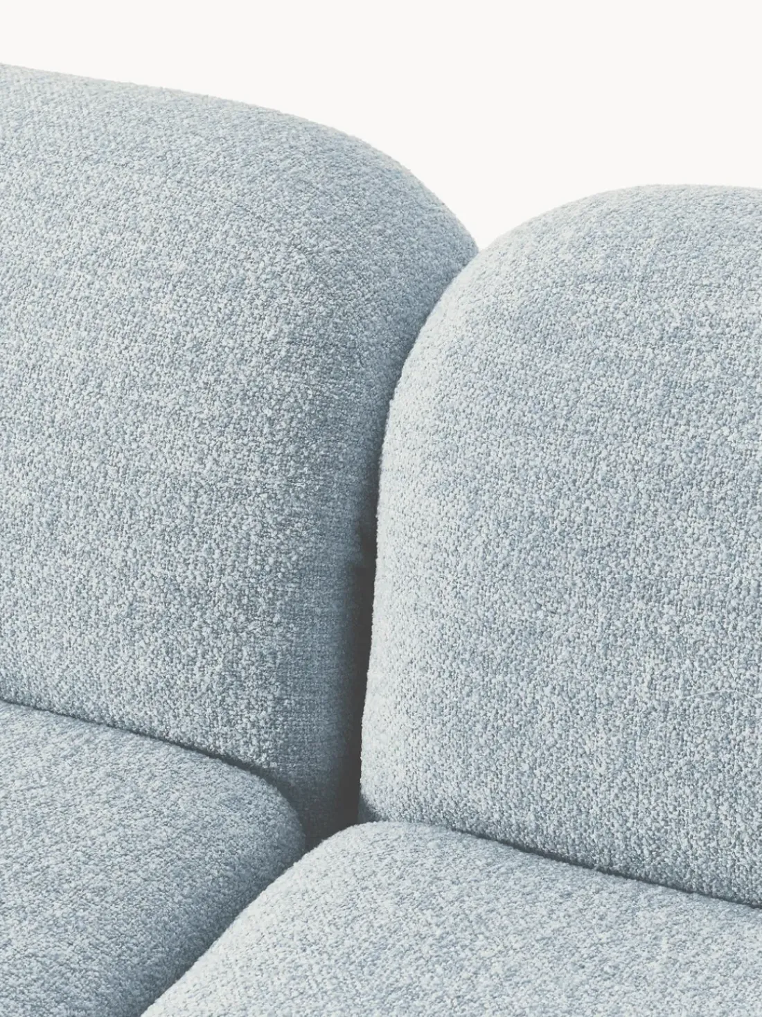 Sofá rinconera modular en tejido bouclé Wolke (4 plazas)