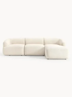 Sofá rinconera modular en tejido bouclé Sofia (3 plazas)
