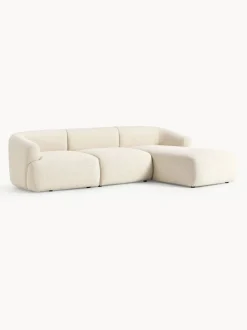 Sofá rinconera modular en tejido bouclé Sofia (3 plazas)