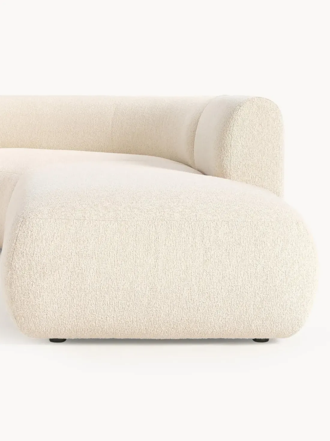 Sofá rinconera modular en tejido bouclé Sofia (4 plazas)
