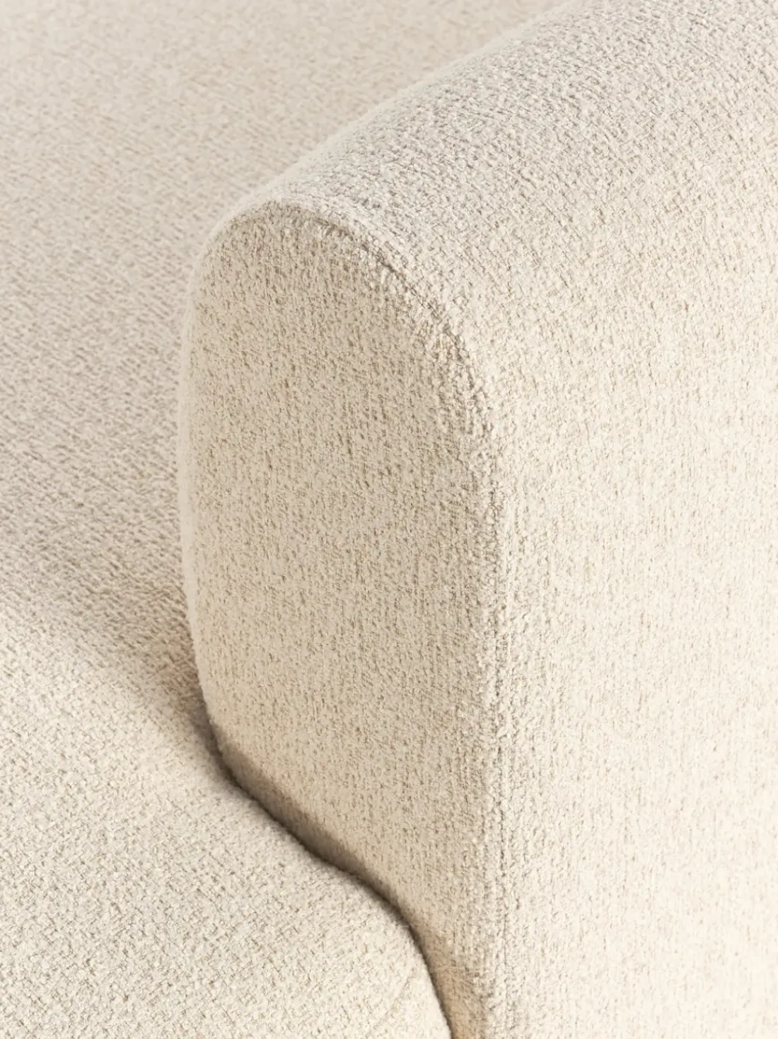 Sofá rinconera modular en tejido bouclé Sofia (4 plazas)