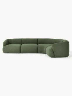 Sofá rinconera modular en tejido bouclé Sofia (4 plazas)