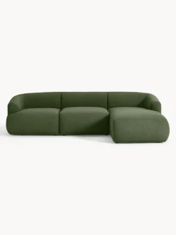 Sofá rinconera modular en tejido bouclé Sofia (3 plazas)