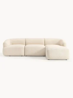 Sofá rinconera modular en tejido bouclé Sofia (3 plazas)