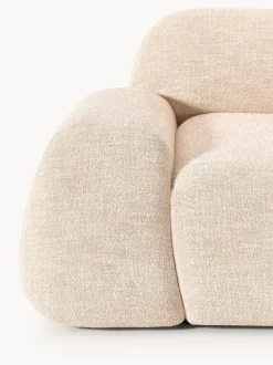 Sofá rinconera modular en tejido bouclé Wolke (4 plazas)