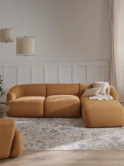 Sofá rinconera modular en tejido bouclé Sofia (3 plazas)