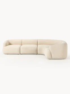 Sofá rinconera modular en tejido bouclé Sofia (4 plazas)