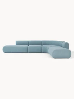 Sofá rinconera modular en tejido bouclé Sofia (4 plazas)
