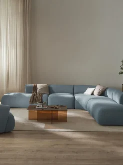 Sofá rinconera modular en tejido bouclé Sofia (4 plazas)