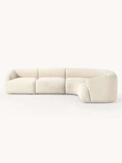Sofá rinconera modular en tejido bouclé Sofia (4 plazas)
