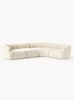 Sofá rinconera modular en tejido bouclé Sofia (4 plazas)