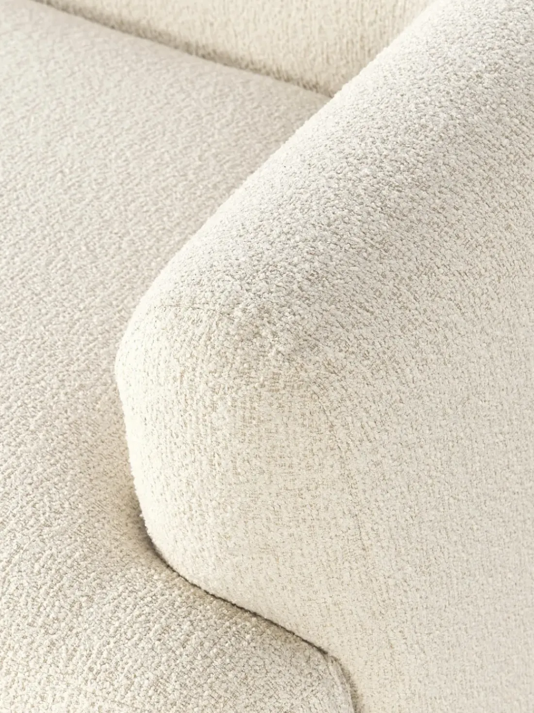Sofá rinconera modular en tejido bouclé Sofia (4 plazas)