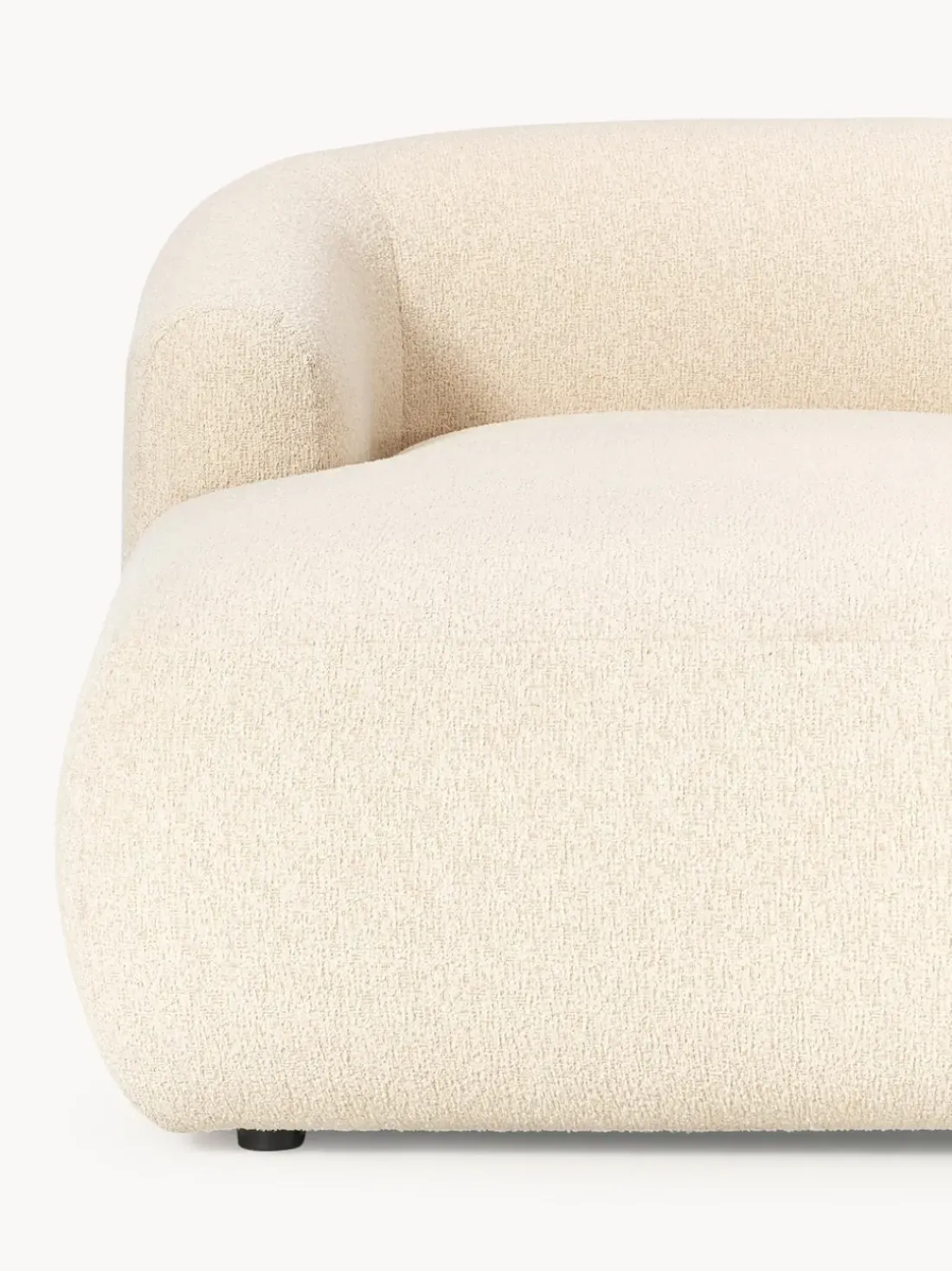 Sofá rinconera modular en tejido bouclé Sofia