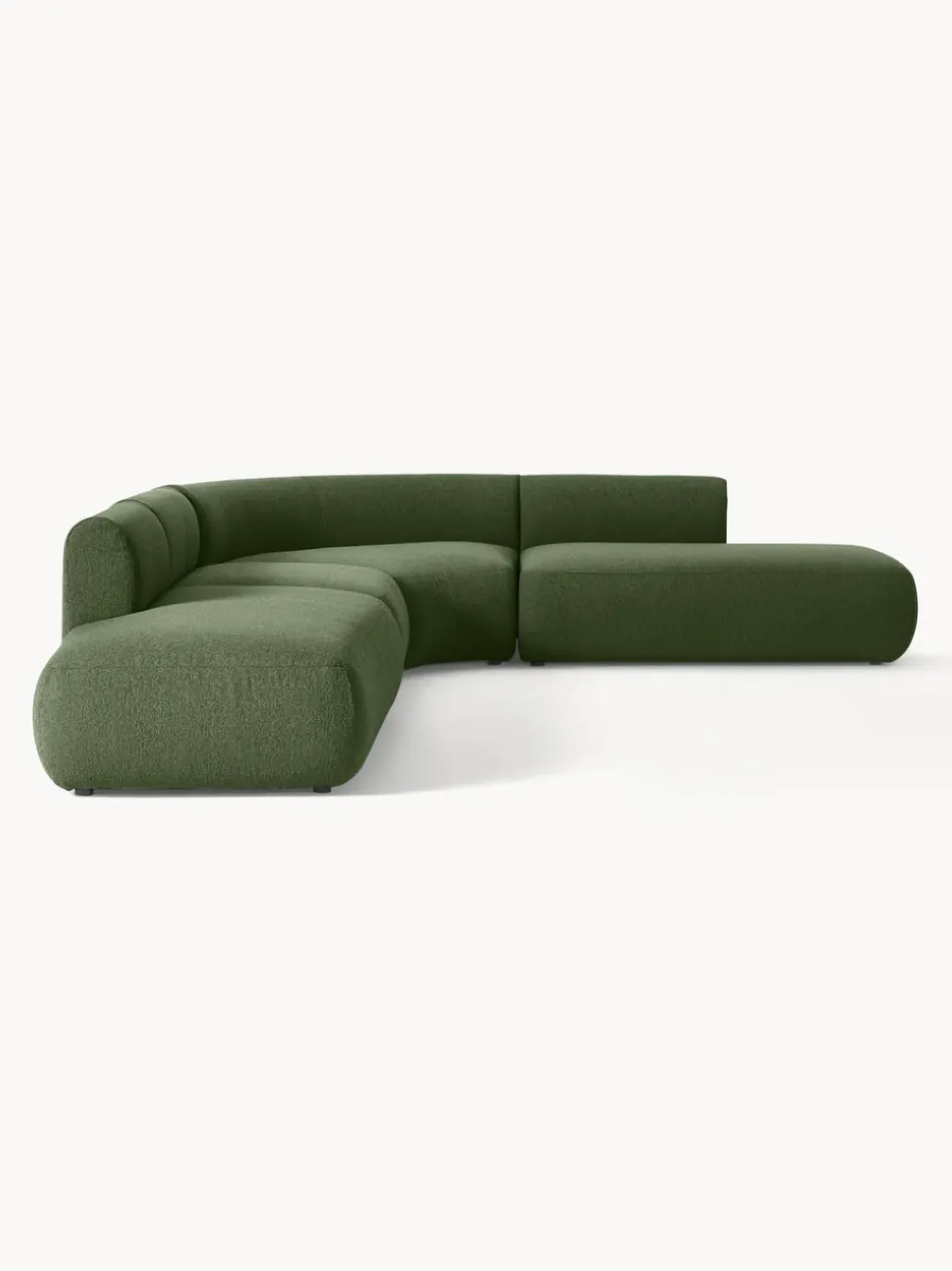 Sofá rinconera modular en tejido bouclé Sofia (4 plazas)