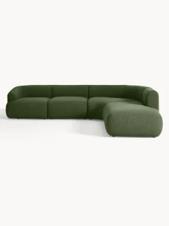 Sofá rinconera modular en tejido bouclé Sofia (4 plazas)