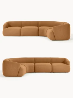 Sofá rinconera modular en tejido bouclé Sofia (4 plazas)
