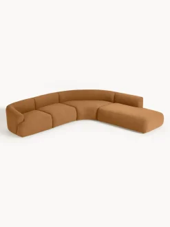 Sofá rinconera modular en tejido bouclé Sofia (4 plazas)