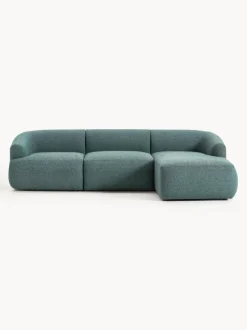 Sofá rinconera modular en tejido bouclé Sofia (3 plazas)