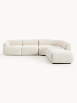 Sofá rinconera modular en tejido bouclé Sofia (4 plazas)