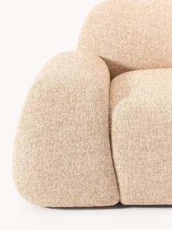 Sofá rinconera modular en tejido bouclé Wolke (4 plazas)