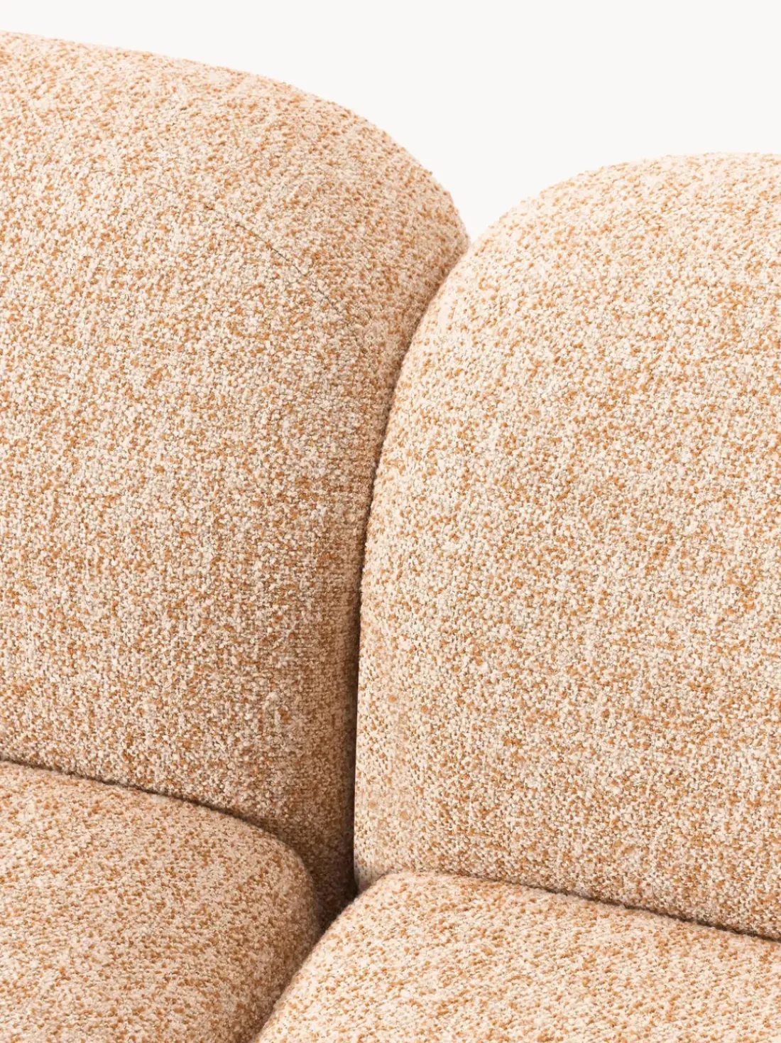 Sofá rinconera modular en tejido bouclé Wolke (4 plazas)