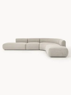 Sofá rinconera modular en tejido bouclé Sofia (4 plazas)