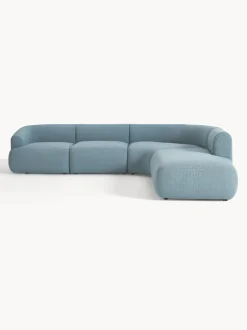 Sofá rinconera modular en tejido bouclé Sofia (4 plazas)