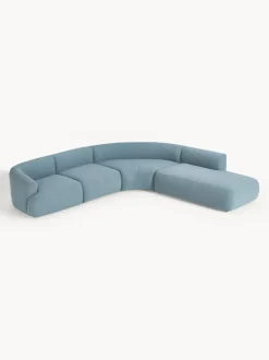 Sofá rinconera modular en tejido bouclé Sofia (4 plazas)