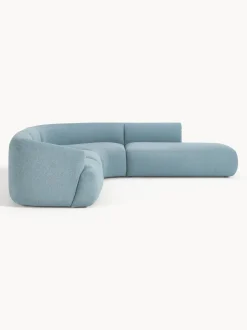Sofá rinconera modular en tejido bouclé Sofia (4 plazas)