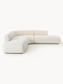 Sofá rinconera modular en tejido bouclé Sofia (4 plazas)