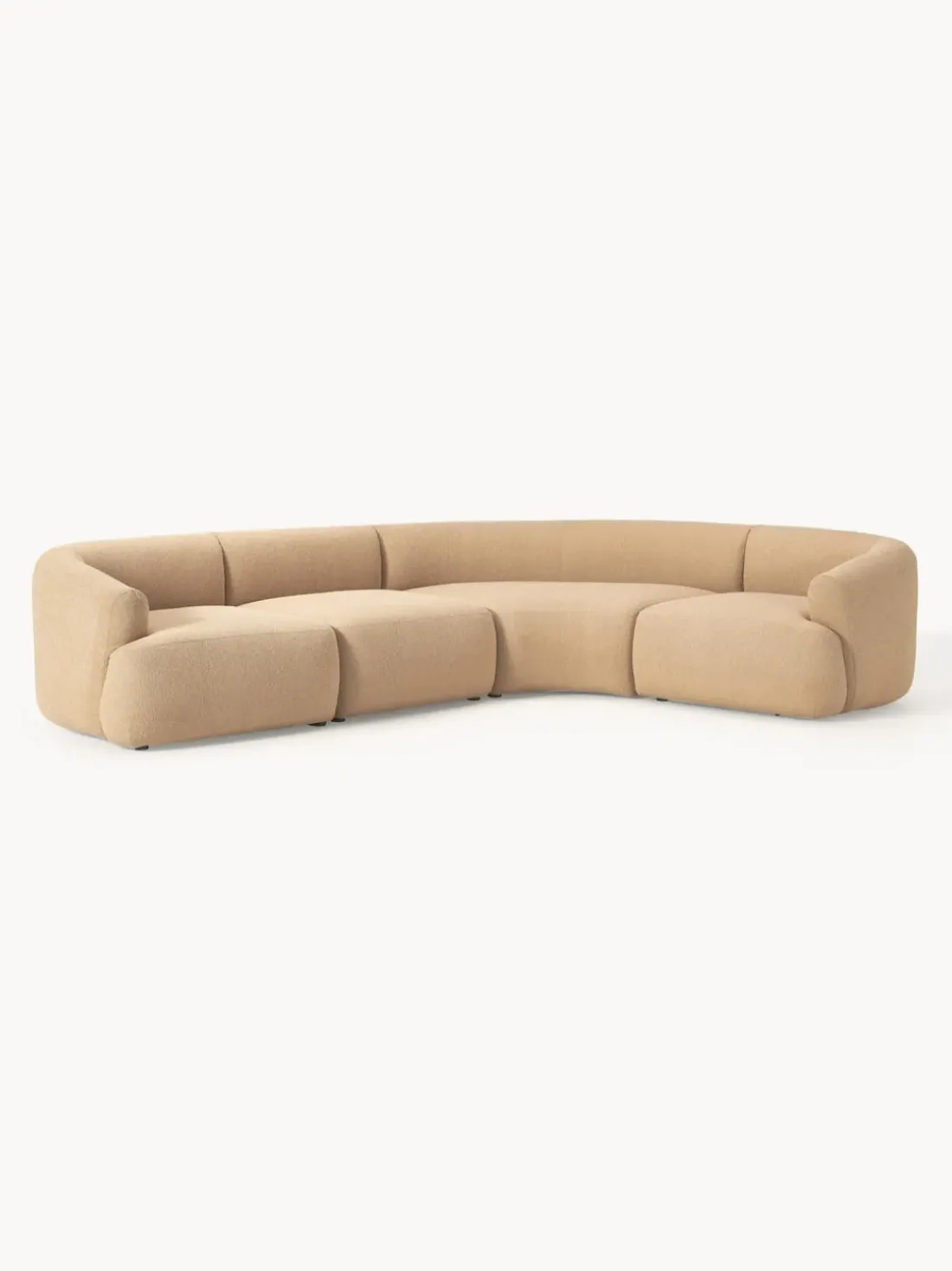 Sofá rinconera modular en tejido bouclé Sofia (4 plazas)